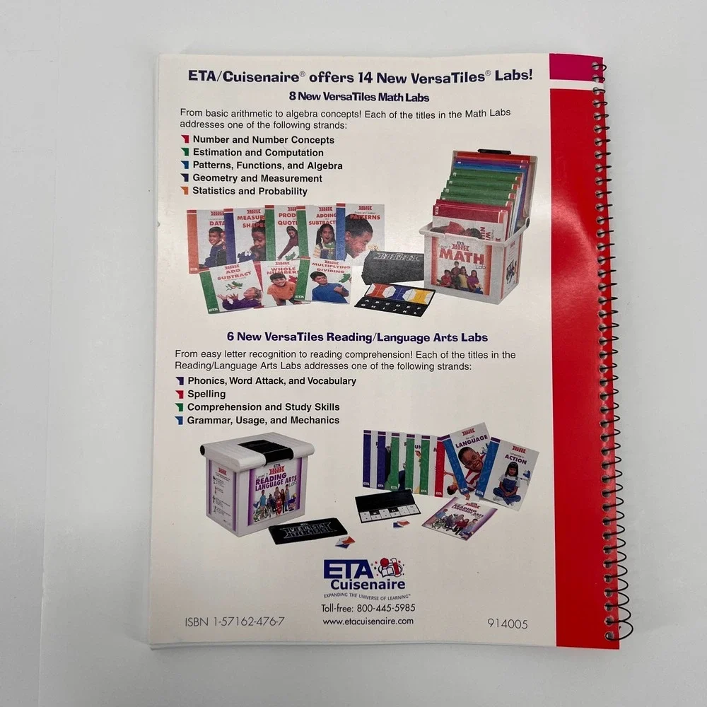 ETA Cuisenaire Math‎ Teacher's Resource Guide Level 5 Versa Tiles